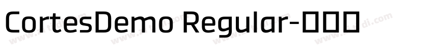 CortesDemo Regular字体转换